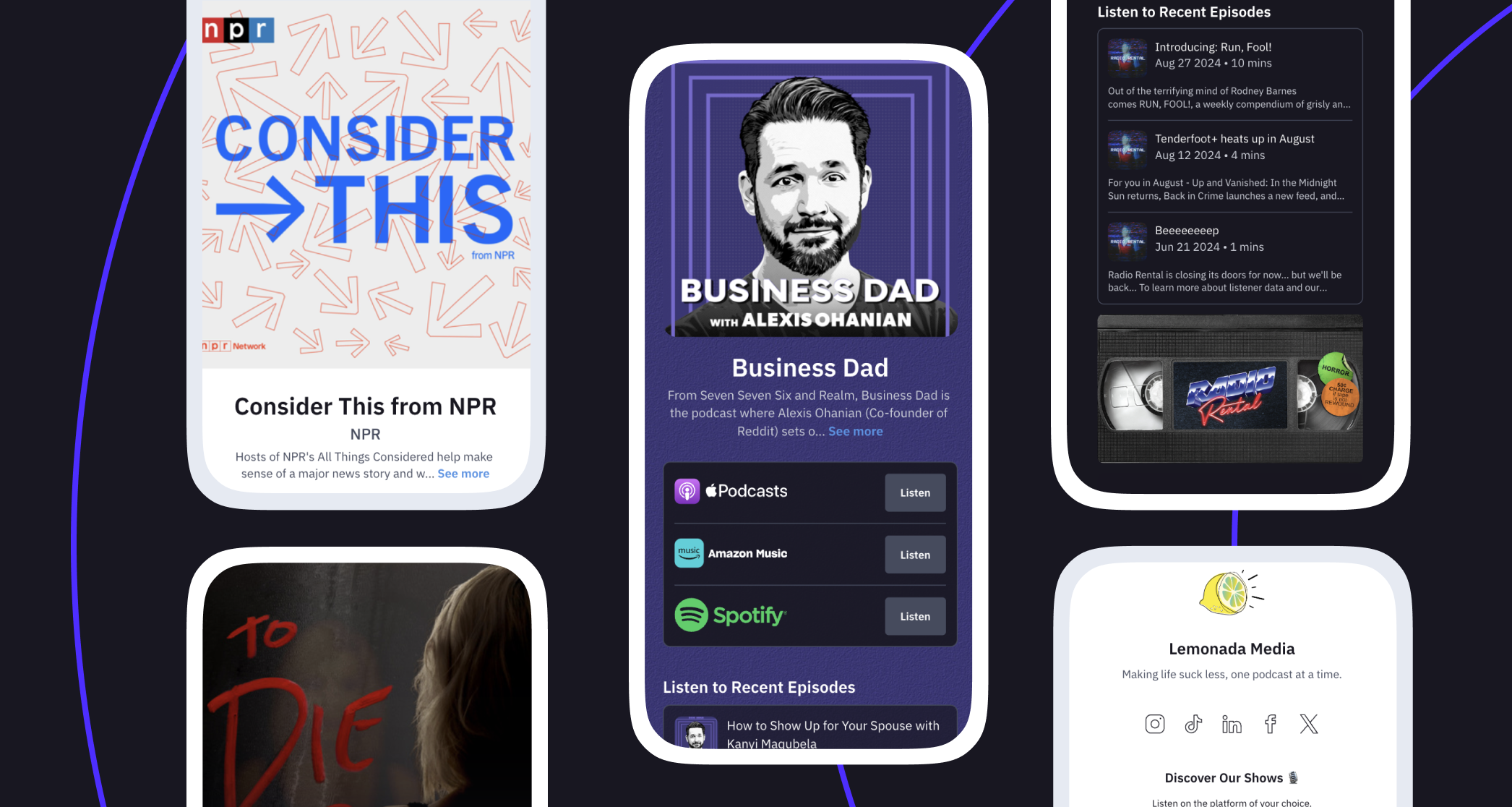 Podcast landing page article